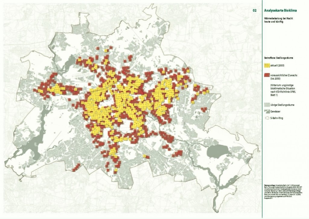 Analysekarte Bioklima Umweltatlas Berlin Kommunale Klimaanpassung